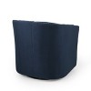PAGED Modern Swivel Accent Chair, Fabric Barrel Club Chair with Nailhead Trims, Living Room Chair for Bedroom, No Assembly Required - 3 of 4