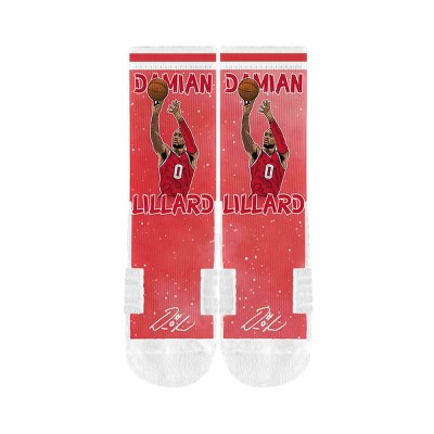 NBA Portland Trail Blazers Damian Lillard Galaxy Socks