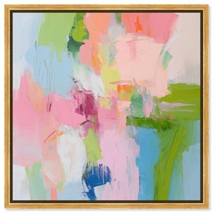 Art Remedy Dynamic Brushwork Modern Colorful Print Framed - 1 of 4