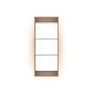 NicBex 3-Tier Shoe Cabinet Modern Freestanding Hidden Narrow Shoe Rack with Wood Frame for Entryway,Hallway - 1 of 4