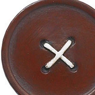 Red Resin Button Shower Curtain Hooks Set of 12