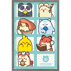 Trends International Anirollz - Grid Framed Wall Poster Prints - 1 of 4