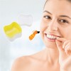 Unique Bargains Denture Bath Case Cup with Denture Cleaner Brush 1 Set - 2 of 4