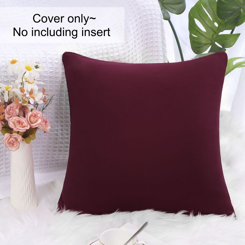 PiccoCasa Square Throw Pillow Case Cushion Cover Home Sofa 18" x 18", 4 of 5