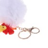 Unique Bargains Christmas Keychain with Double Ring and Lobster Clasp Alloy Plush 1 Pc - 3 of 4