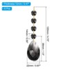 Unique Bargains Crystal Pendants Teardrop Beads for DIY Lamp Arts Crafts Decoration 6 Pcs - 2 of 4