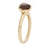 Designs By Gioelli 10K Yellow Gold Heart Gemstone Solitaire Ring - 2 of 3
