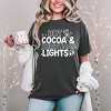 Simply Sage Market Hot Cocoa and Christmas Lights Garment Dyed Tee - 2 of 4