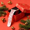 HTUTWOO Christmas Apple Watch Band, Soft Silicone Sport Strap 38/40/41/42/44/45/49mm for iWatch Series 10 9 8 7 6 5 4 3 2 SE Ultra - 2 of 4