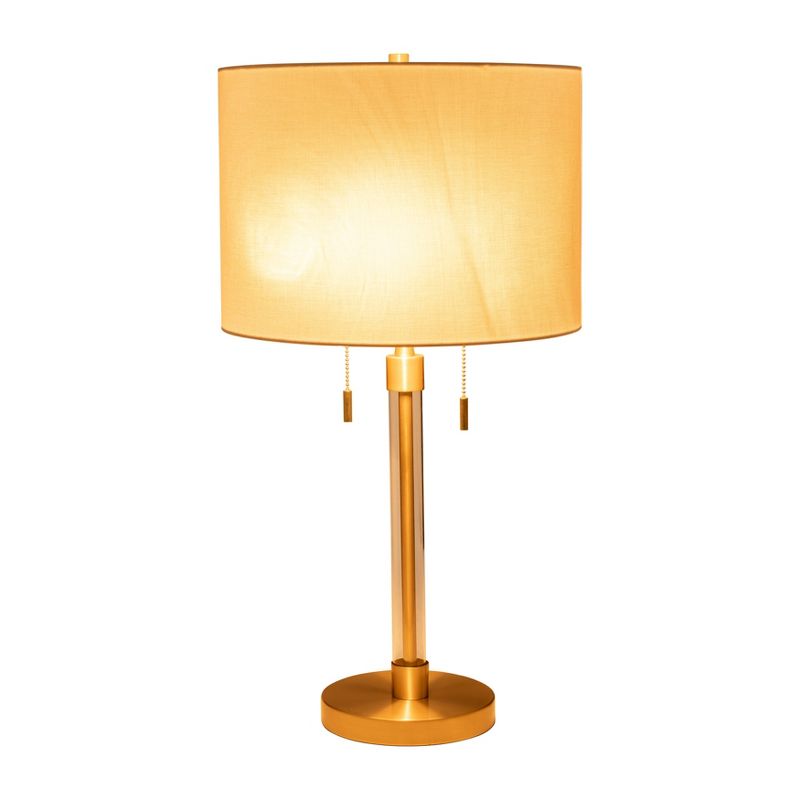 SAGEBROOK HOME 27&#34; Chain Pull Glass Table Lamp Gold, 2 of 8