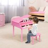 Infans 30-Key Classic Baby Grand Piano Toddler Toy Wood w/ Bench & Music Rack Pink - 2 of 4