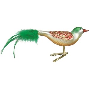 Old World Christmas Glass Blown Clip On Christmas Ornament, Christmas Bird (With OWC Gift Box) - 1 of 3