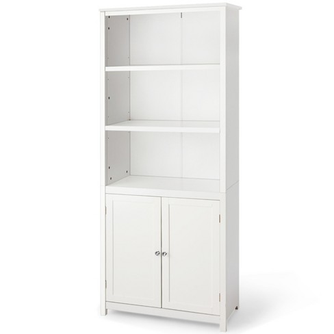 Costway 8-tier Bookshelf Bookcase W/8 Open Compartments Space-saving  Storage Rack White : Target