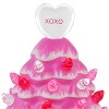 Miss Valentine Miniature 4.1" Nostalgic Ceramic LED Valentine Trees - Set of 3 - 3 of 4