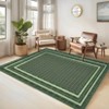 Washable Rugs for Living Room, Non Slip Modern Border Area Rug - 2 of 4