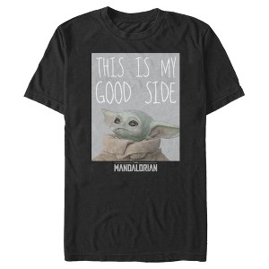 Men's Star Wars The Mandalorian The Child This Is My Good Side T-Shirt - 1 of 4