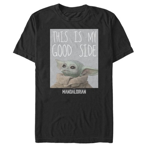 Men's Star Wars The Mandalorian The Child This Is My Good Side T-shirt ...