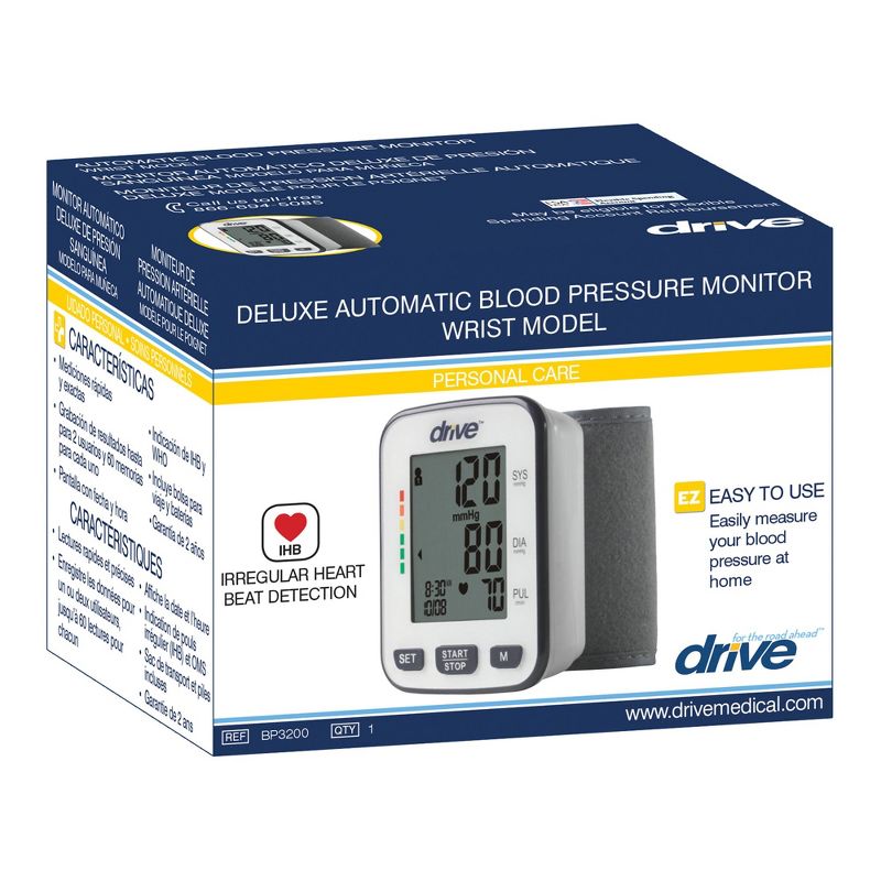 drive Medical Blood Pressure Monitor, Wrist, Medium, 1 Count, 3 of 5
