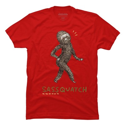 Men's Design By Humans Sassquatch By SophieCorrigan T-Shirt