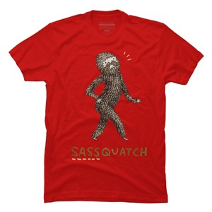 Men's Design By Humans Sassquatch By SophieCorrigan T-Shirt - 1 of 4
