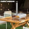 Portable Outdoor Pizza Oven,Wood Pellet Pizza Ovens with Pizza Stone,Pizza Peel, Thermometer and Carry Bag - 2 of 4