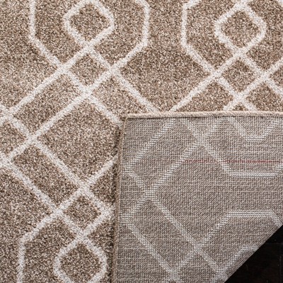 Reversible Hand-Knotted Brown Cotton Blend 4' x 6' Area Rug