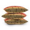 16"x16" Yvonne Z Studios Colorful Tiles In Lines Square Throw Pillow Pink - Deny Designs - 4 of 4