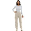 Derek Heart Womens High Rise Wide Leg Multi Pocket Cargo Pants - 4 of 4