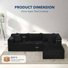 COZONY 106" Modular Cloud Sectional Sofa with Deep Seat, Soft Corduroy, Left-Facing Chaise, Boneless Design - 2 of 4