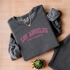 Simply Sage Market Embroidered Los Angeles CA Lightweight Garment Dyed Sweatshirt - 3 of 4