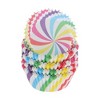 Unique Bargains Pinwheel Print Disposable Baking Cups Greaseproof Paper Multicolor 1.97"x1.18" 100 Pcs - 3 of 4
