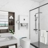 GlasFlength Decorative Storage Cabinet Bathroom Medicine Cabinet with Towel Bar, for Bathroom and Washroom, White, 21.65"*7.48"*32.48" - 4 of 4