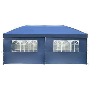 10x20 FT Heavy-Duty Pop-Up Canopy Tent with Sidewalls, UV Protection, Adjustable Height, Portable Wheeled Bag, for Outdoor Events-Coolbibila - 1 of 4