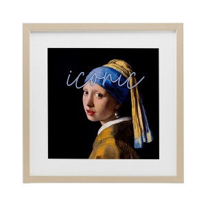 Stupell Industries Iconic Pear Earring Girl Framed Print Under Glass - 1 of 4