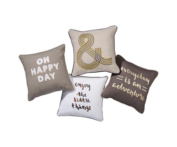 White Enjoy The Little Things Throw Pillow - Room Essentials&#153;