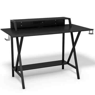 Kyoto Gaming Desk Black/green - Polifurniture : Target