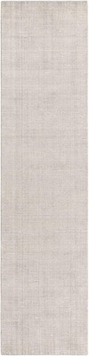 Handmade Gray Manor Wool Runner Rug with Ivory Accents