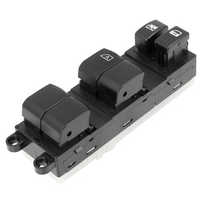 Unique Bargains 25401-ED500 Power Window Switch Front Driver Left Side for Nissan Versa 2007-2009 Black 1 Pc