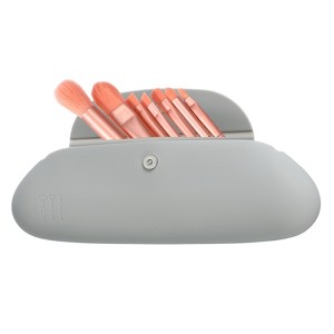Unique Bargains Reusable Portable Magnetic Cosmetic Makeup Brush Case - 1 of 4