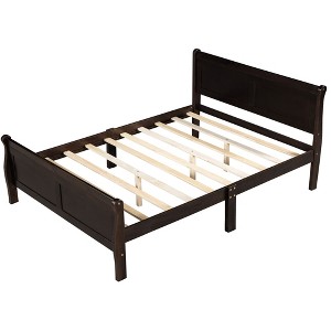 NicBex Queen/Full/Twin Size Wood Platform Bed with Headboard for Adults/Boys/Girls - 1 of 4