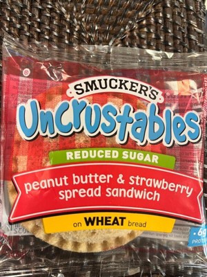 Smucker's Uncrustables Frozen Whole Wheat Peanut Butter & Strawberry ...