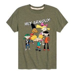 Boys' - Hey Arnold! - Group Shot Short Sleeve Graphic T-Shirt - 1 of 4
