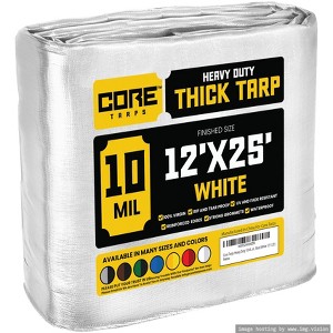 Core Tarps Heavy Duty 10 Mil Tarp Cover, UV Resistant, Rip Proof for Roof, Camping, Patio, Pool, Boat - 1 of 4