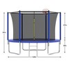 Jump Into Fun Outdoor Trampoline,With UV-resistant Safety Net, Soft Rebound Pad,Ladder,Basketball net,Safe And Wear-Resistant Trampoline - 2 of 4