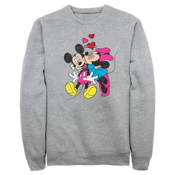 Men's Mickey & Friends Valentine's Day Minnie Mouse Smooch Sweatshirt