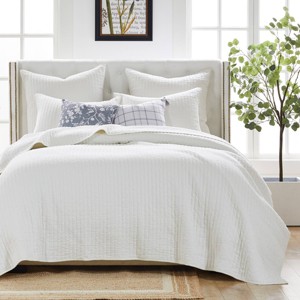 Monterrey Quilt Bedding Set White - Greenland Home Fashions - 1 of 4