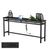 VECELO Narrow Sofa / Console Table with Charging Station & Power Outlet and USB Ports - 2 of 4