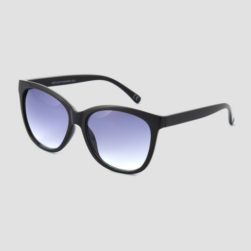 Women's Plastic Cateye Sunglasses - Universal Thread™ Black : Target