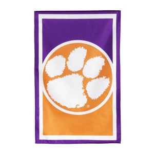 Evergreen Flag, DS New Burlap, Reg, Clemson University - 1 of 4