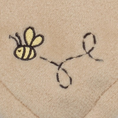 Tan Fleece Winnie the Pooh Baby Security Blanket